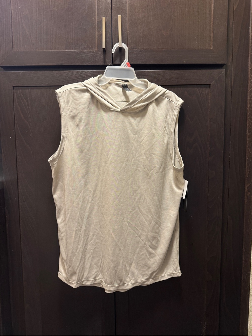 Z by Zella Sleeveless Hooded Tank - Beige